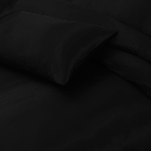 6 Pcs Satin Complete Bedding Set Silky Duvet Cover, Fitted sheet & Pillow Cases - Picture 46 of 205