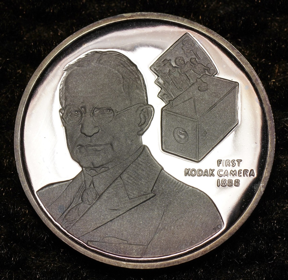 1st KODAK camera George Eastman Photography TONED JM 1oz 999