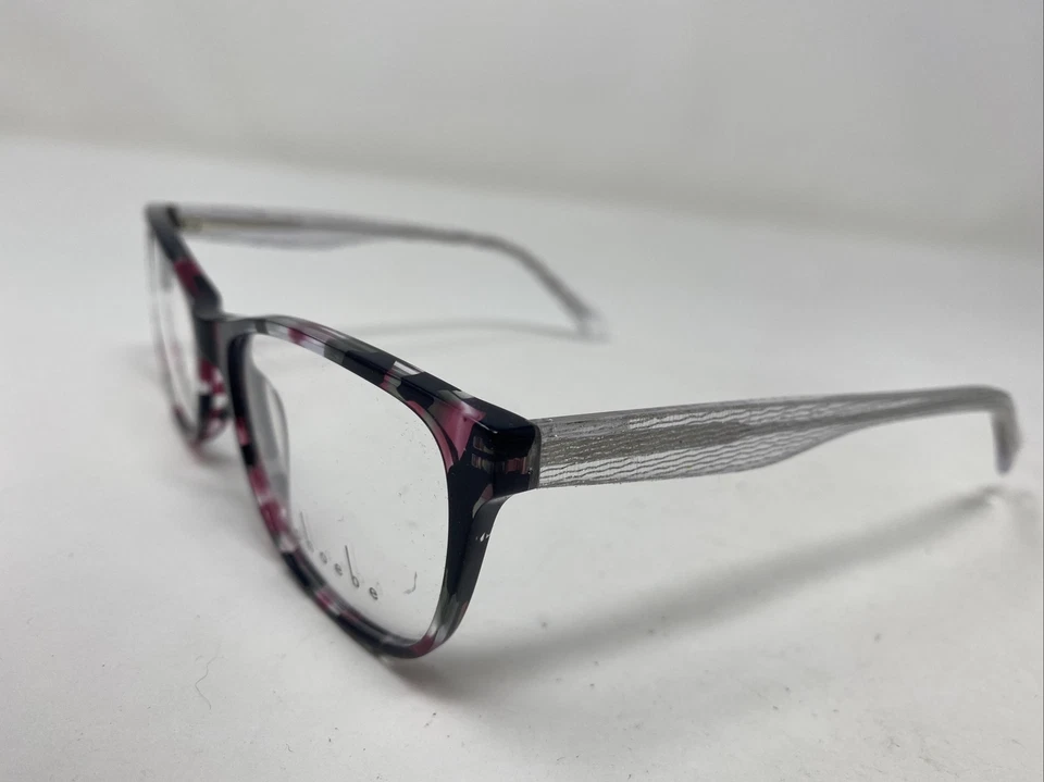 MARCO DE GAFAS PHOEBE P302 NEGRO 53-17-135 NEGRO/PÚRPURA/CRISTAL BORDE COMPLETO C390 Foto 2 de 4