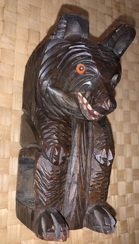 Black Forest Wood Carving - Bear - 19th Century