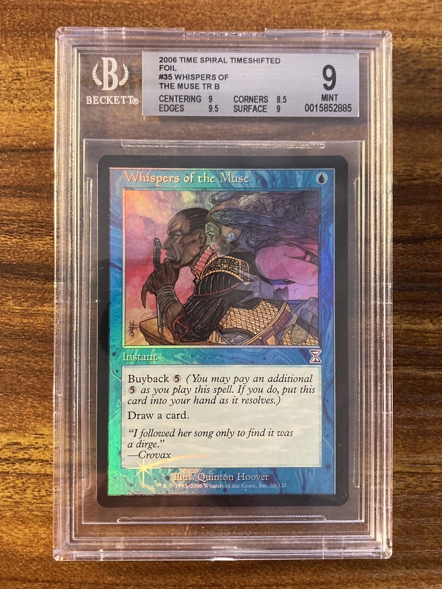 MTG✨WHISPERS OF THE MUSE FOIL✨Time Spiral-Timeshifted BGS 9 MINT