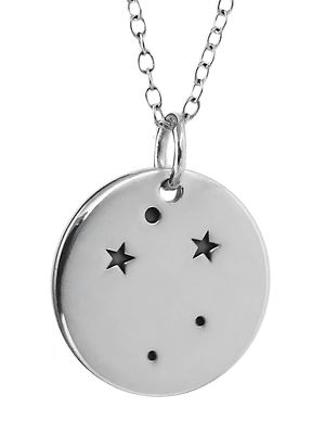 Libra Necklace - 925 Sterling Silver - Stars Charm Zodiac Constellation ...