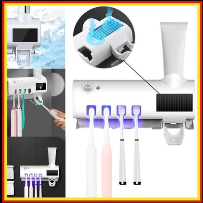 Wall Mount Toothbrush Storage Sanitizer Smart UV Toothbrush Holder for Bathrooms