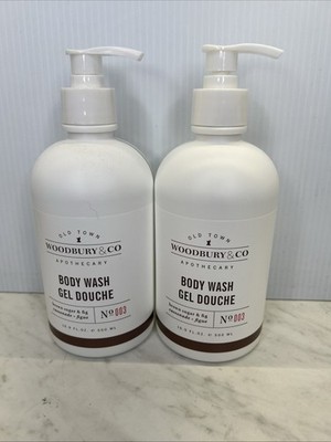 Woodbury & Co Body Wash Old Town Apothecary - LOT OF 2