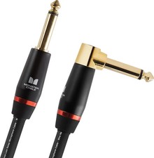 Monster 600551-00 Prolink Monster Bass 1/4" Instrument Cable. 21 ft - Right A...