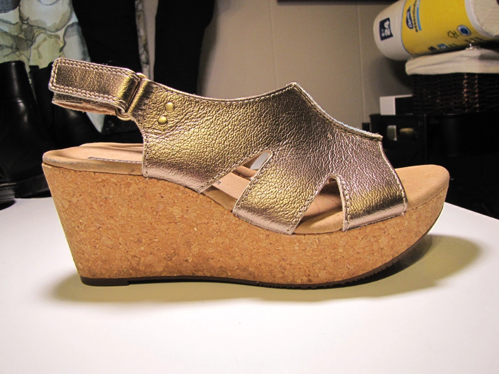 Clarks Artisan Morbido Cuscino Slip On Zeppa Tacchi Donna Taglia 7