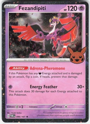 Fezandipiti (Cosmos Holo) 096/167 Trick or Trade BOOster 2024 Pokemon NM