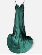 Sherri Hill Emerald Low Back High Low Prom Pageant Dress 00 • #53389
