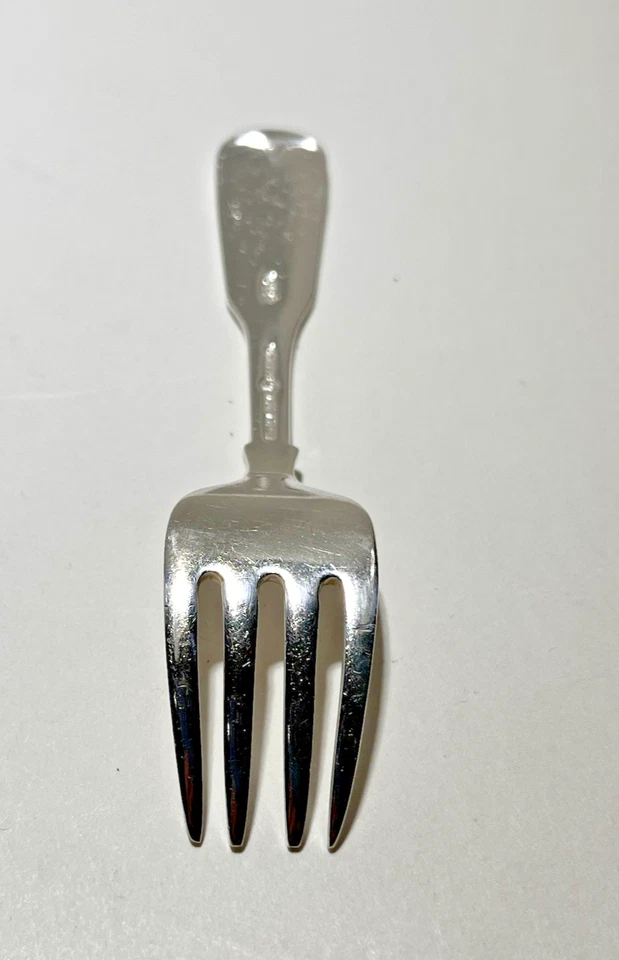 International 1810 Sterling Silver Baby Spoon/Fork Set 37.4 Gr. W/Mono C-1930's - Image 3 of 4