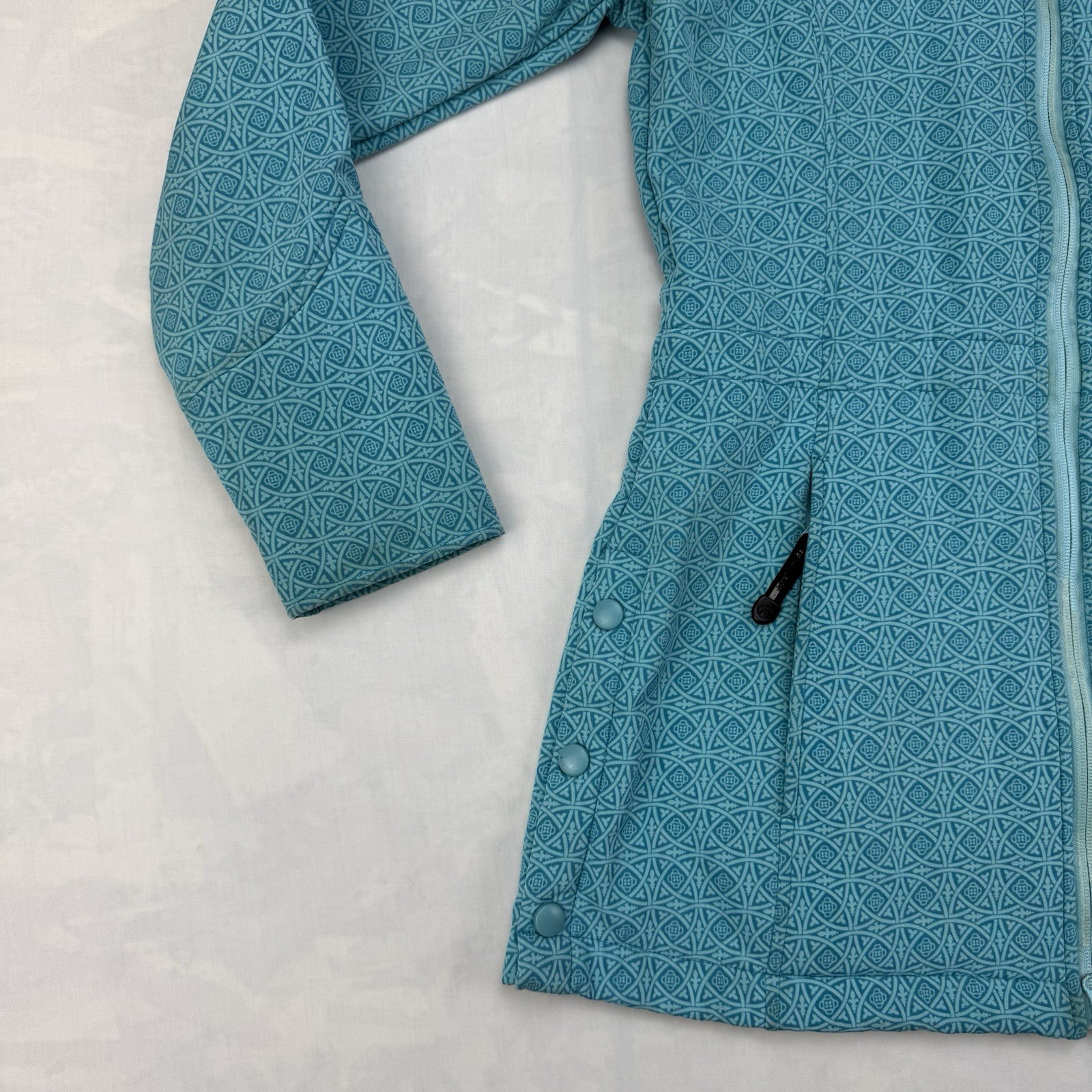 Roper Women’s Teal Softshell Jacket Medium Geomet… - image 2