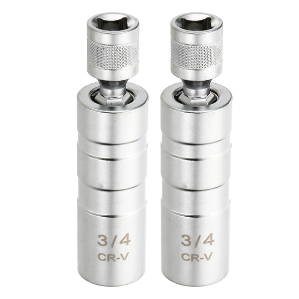 "2 StüCk ZüNdkerzenschlüSsel 3/8\" Antrieb 3/4\" FüR Magnet-DüNnwand Silber"-image