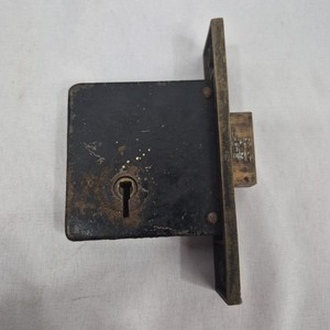 Antique / Vintage Mortise Door Lock - early 1910s Brass Salvage
