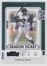 2021 Panini Contenders Season Ticket Blue Starling Marte #52 07ke