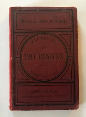 Meyers Reisebücher Thüringen von Anding und Radefeld, von 1896, 15 Karten etc. - Bild 1 von 4