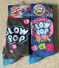 NEW! CHARMS®️BLOW POP CREW SOCKS ~ MEN 8-12 / WOMEN 9-14 ~ 1 or ALL ~ 1+ SHIP