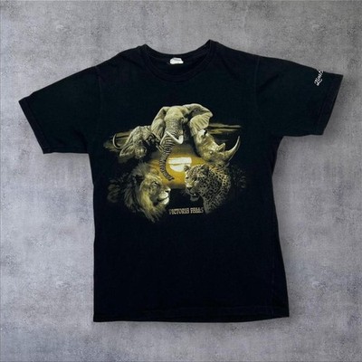 Vintage Victoria Falls ''Simbabwe'' Tier Souvenir Zauber Grafik T-Shirt Small