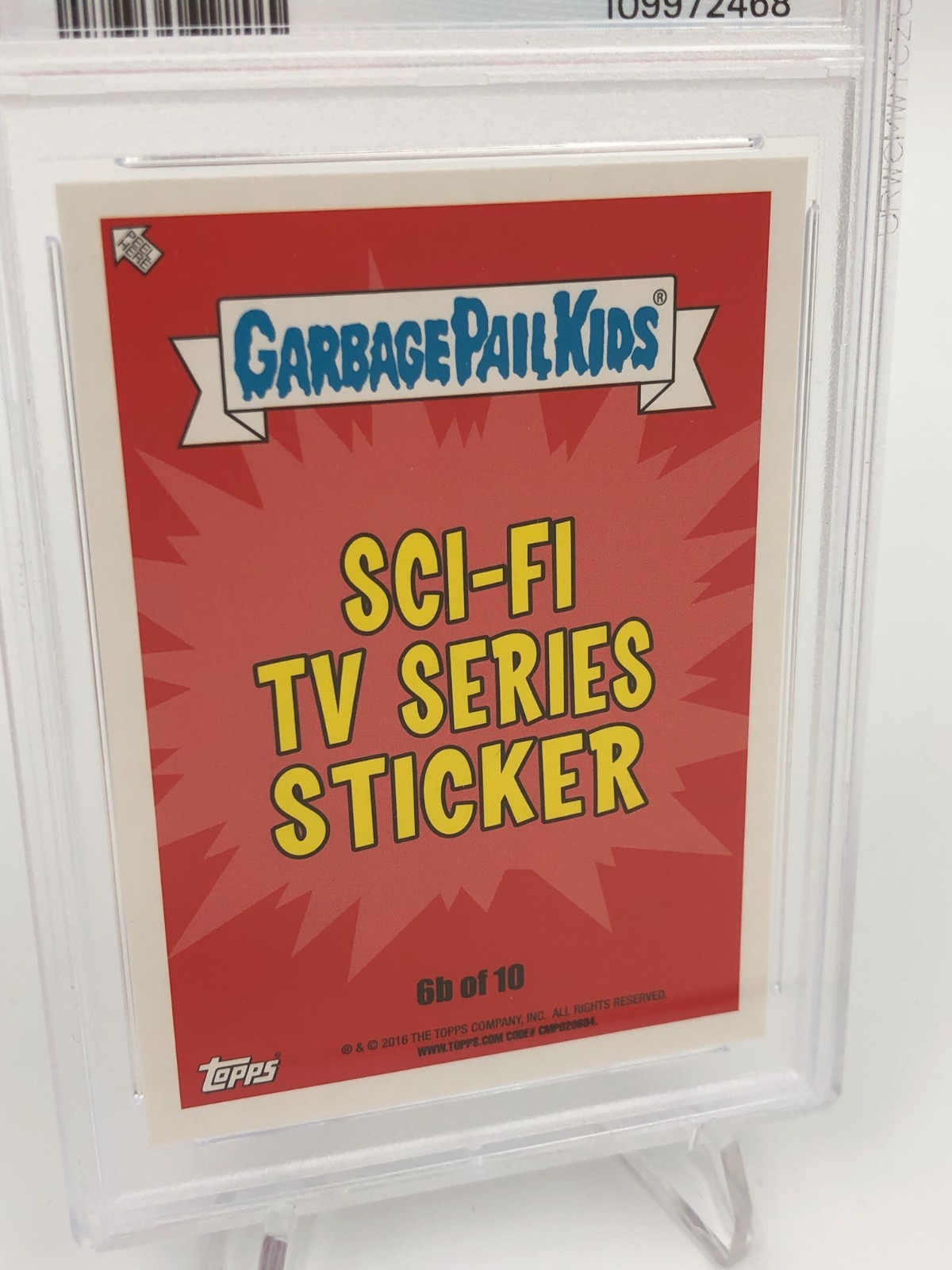 2016 GARBAGE PAIL KIDS Trading Sticker CRUEL KEVIN #6b SCI-FI PSA GEM MINT 10 view 4