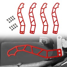 Door Handle Latch Kit Can-Am Maverick X3 2017-2025 Red Metal 4pc
