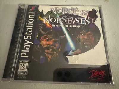 Norse by Norsewest The Return of the Lost Vikings PS1 PlayStat..  - Complete CIB