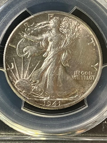 1941 Walking Liberty Half. AU58,PCGS 33167467