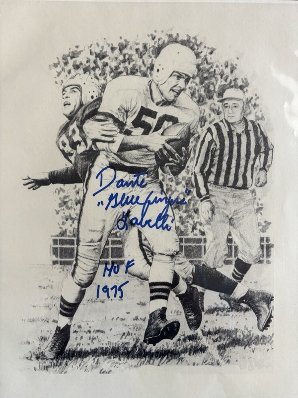 Dante Lavelli Browns Signed Photo Pro Football HOF Howard's COA