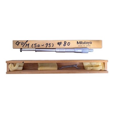 Mitutoyo 146-204 GVM-75N Groove Micrometer  Range Outside 50-75mm 0.01mm