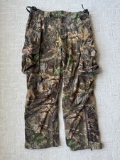 Cabela's Pants Mens 38 Regular Camouflage Camo Cargo Fleece Hunting Outdoors