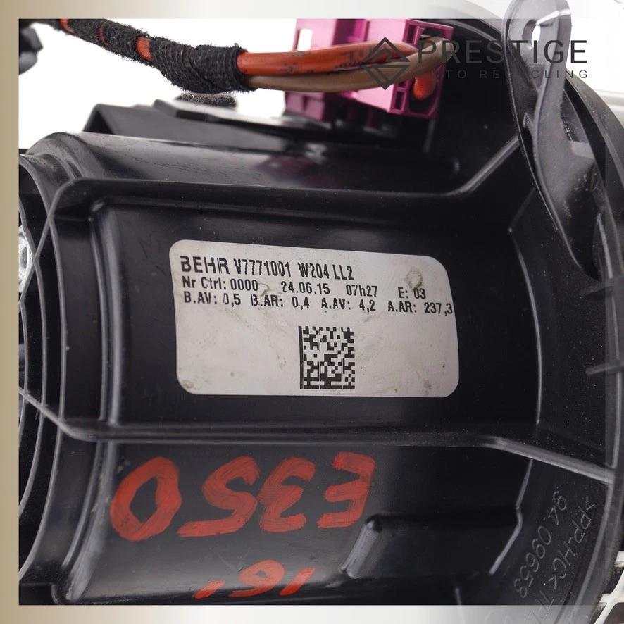 Mercedes-Benz Clase E E350 2011-2020 calentador ventilador motor A2128200708 Foto 4 de 4