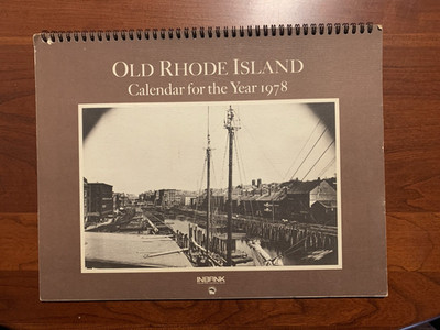 Old Rhode Island Calendar For The Year 1978 Industrial National Bank