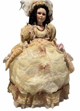 Muñeca paraguas de porcelana Bernice Sweet Dream victoriana 30” con certificado de autenticidad