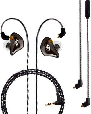 BASN Professional in Ear Monitor Headphones for Singers Drummers Musicians with 