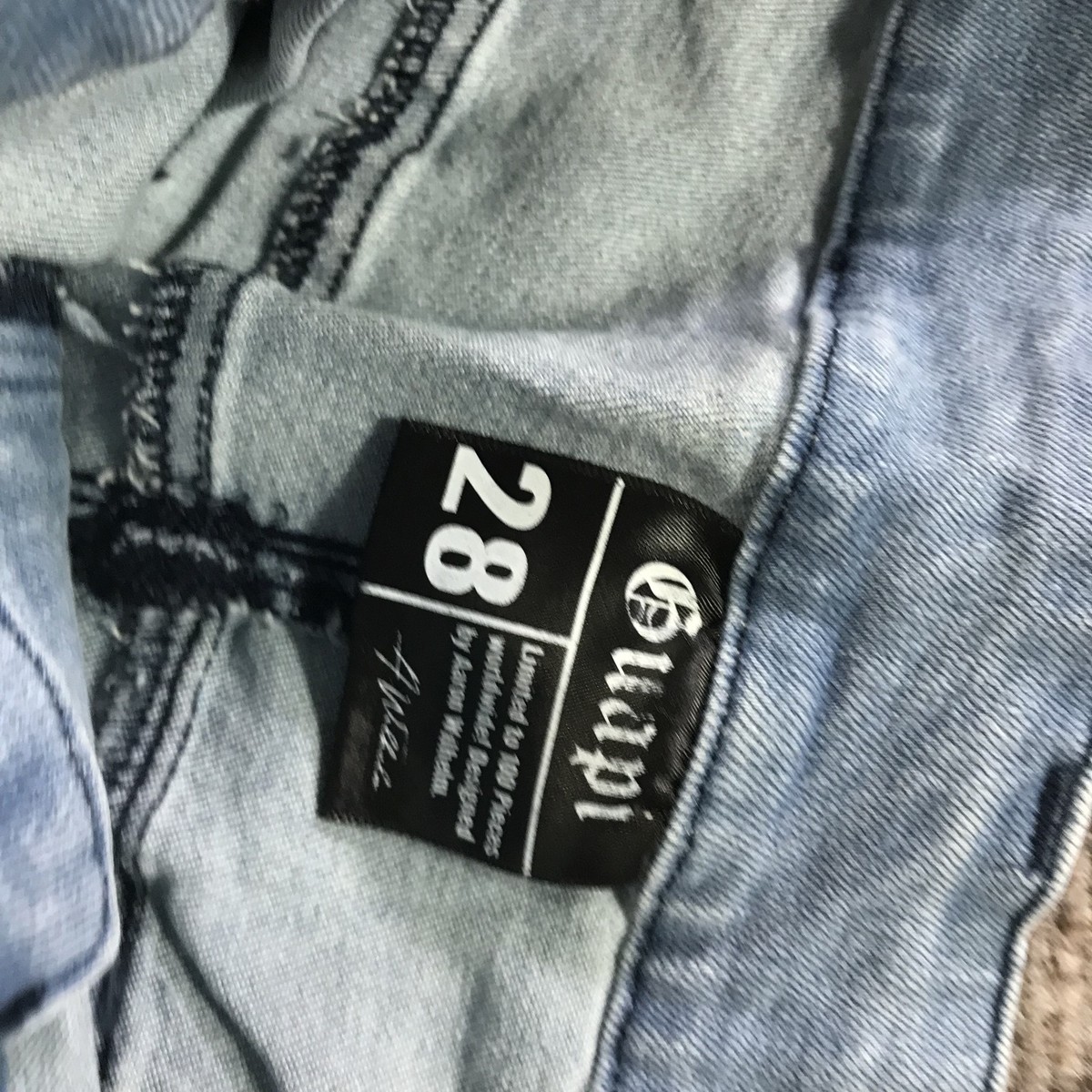 Guapi Jeans Womens 28 Blue Distressed Flare Limited Edition Ripped