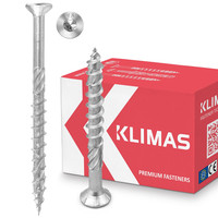 Klimas Holzschrauben Torx - Spanplattenschrauben Weiß - Senkkopfschrauben - Terr
