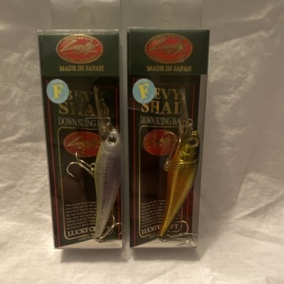 Lucky Craft Bevy Shad 60F Floating Crankbait 60mm lot of 2, multicolor JDM