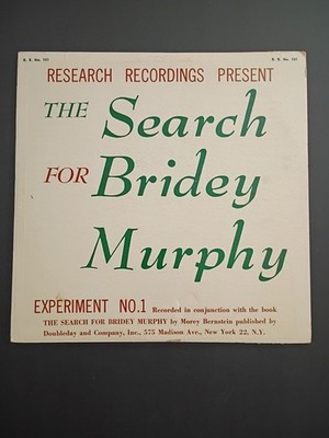 1956 Hypnotist LP The Search for Bridey Murphy MOREY BERNSTEIN Signed inscribed