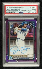 2024 Bowman Draft Chrome Prospect Purple 178/250 Jac Caglianone PSA 9 Auto