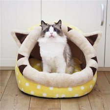 Cat Bed Indoor Soft Cats Houses Warm Cozy Cushion Bag Small Dog Removable Washab