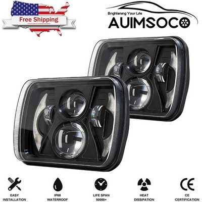 5x7 7X6'' LED Headlights Original Look For Toyota Pickup 1982-1995 Truck 4Runner