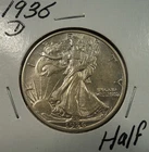 1936-D Walking Liberty Silver Half Dollar