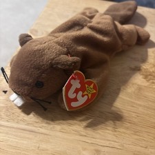 1995 Ty Beanie Baby - BUCKY The Beaver 