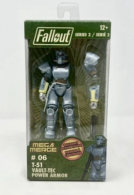 Fallout Mega Merge 4'' Figure #06 T-51 Vault-Tec Power Armor 2018 series 2