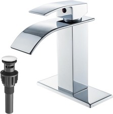 Chrome Bathroom Faucets Waterfall Bathroom Sink Faucet Modern Single Handle