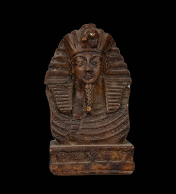 Authentic Ancient Egyptian Bust Pharaoh King Tutankhamun Statue Figurine BC