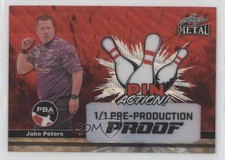 2024 Leaf Metal PBA Pre-Production Proof Red Wave Unsigned 1/1 Jake Peters 0v2