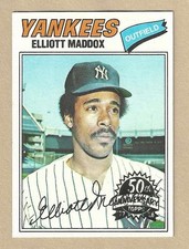 2026 Topps Heritage Elliott Maddox #332 50th Anniversary 1977 Original Buyback