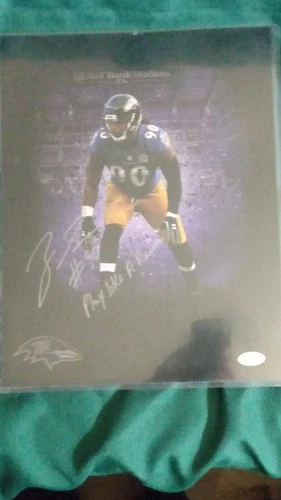 Baltimore Ravens #90 Autographed Photo JSA 'Play Like A Raven'  Za'Darius Smith