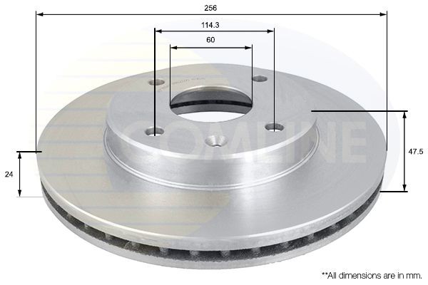 Brake Disc Front Fits Chevrolet Epica Evanda Lacetti Daewoo COMLINE ADC1054V