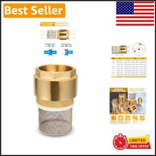 Durable 4 Brass Foot Valve with Integrated Fi...