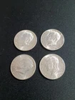 Lot Of 4 1964 Kennedy Half Dollars Junk Silver 90% Circulated