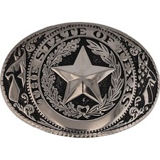 New Texas Ft Worth Dallas Austin Houston Western Cowboy Nos Vintage Belt Buckle